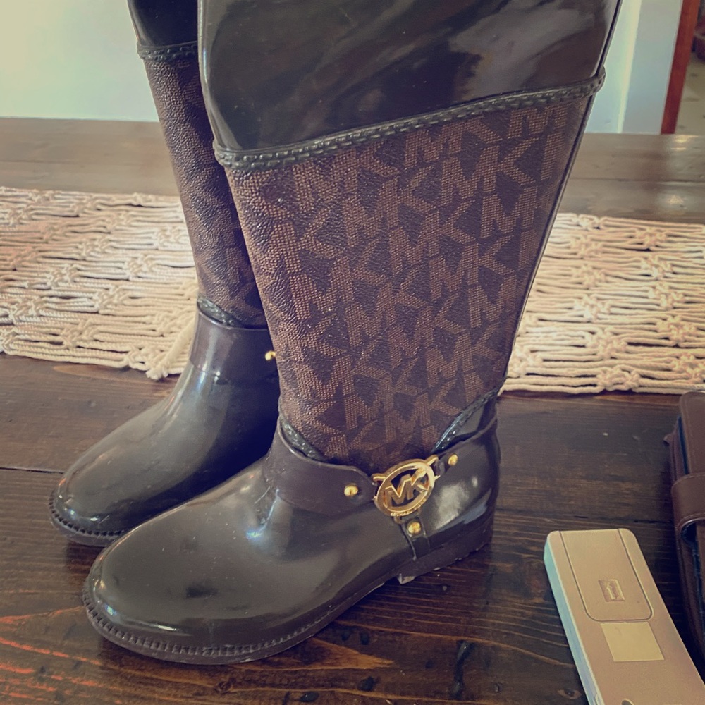 Designer Rain Boots worn once